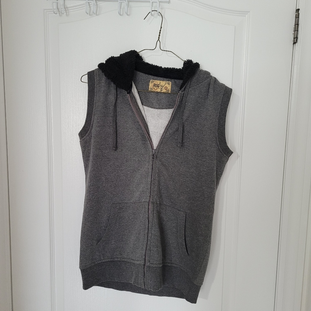 Sleeveless Zip Hoodie